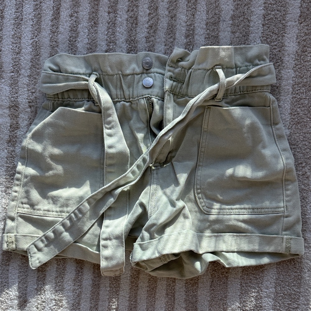 Forever 21 Sage Green High Waist Shorts